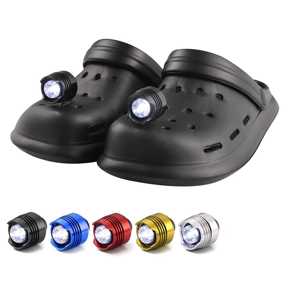 2x LED Lights for Crocs – Clip-On Waterproof Shoe Lights