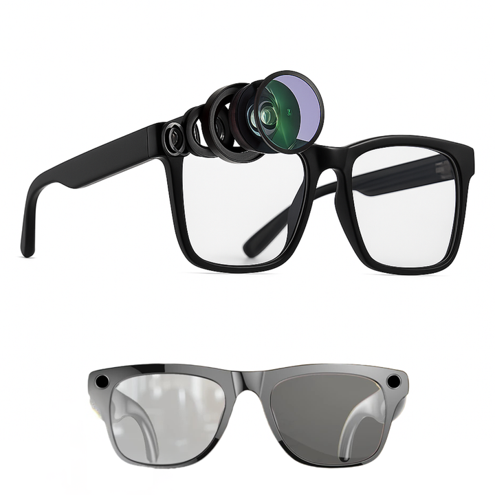 AI Smart Camera Glasses with Bluetooth & Voice Translation