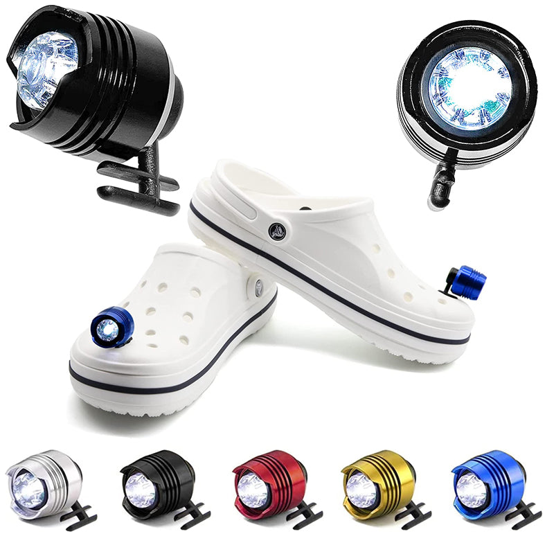 2x LED Lights for Crocs – Clip-On Waterproof Shoe Lights