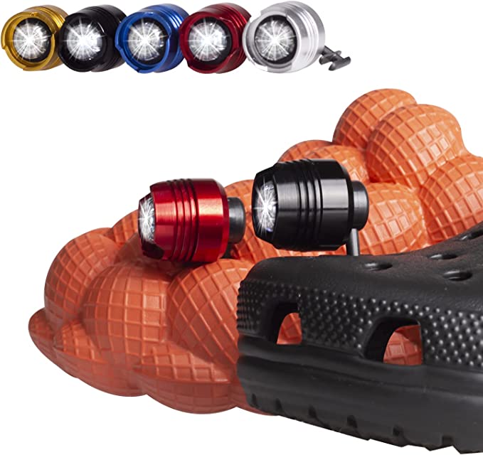 2x LED Lights for Crocs – Clip-On Waterproof Shoe Lights