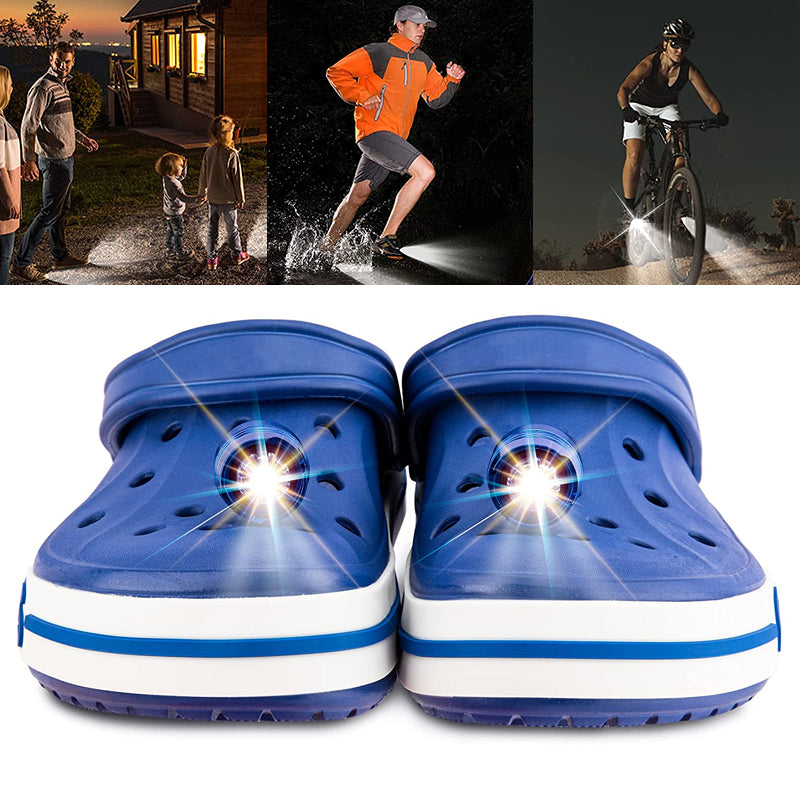 2x LED Lights for Crocs – Clip-On Waterproof Shoe Lights